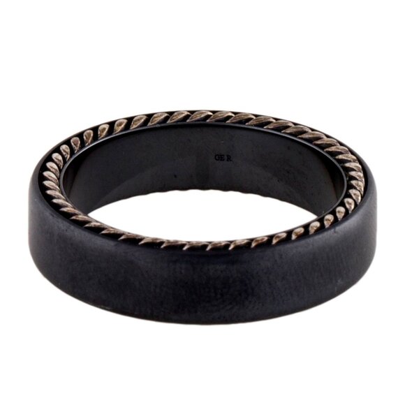 David Yurman Other - DAVID YURMAN TITANIUM & STERLING SILVER STREAMLINE BAND RING